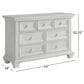 Oxford Baby Weston 7 Drawer Dresser and Changer Top in Vintage White, , large