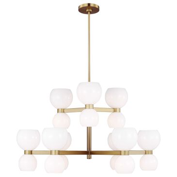 Visual Comfort & Co. Londyn Medium Chandelier in Burnished Brass, , large
