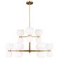 Visual Comfort & Co. Londyn Medium Chandelier in Burnished Brass, , large