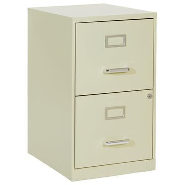 Valor Living 2-Drawer Locking Metal File Cabinet in Tan, , large