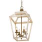 Golden Lighting Haiden 4-Light Pendant in Burnished Chestnut and Distressed Light Gray, , large