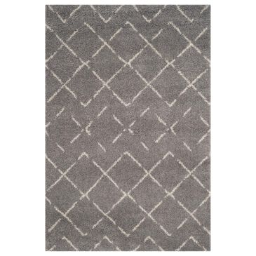 Safavieh Arizona Shag ASG743D 10" x 14" Grey and Ivory Area Rug, , large