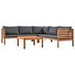 Hearth and Haven 4-Piece Outdoor Sectional Set in Gray, , large