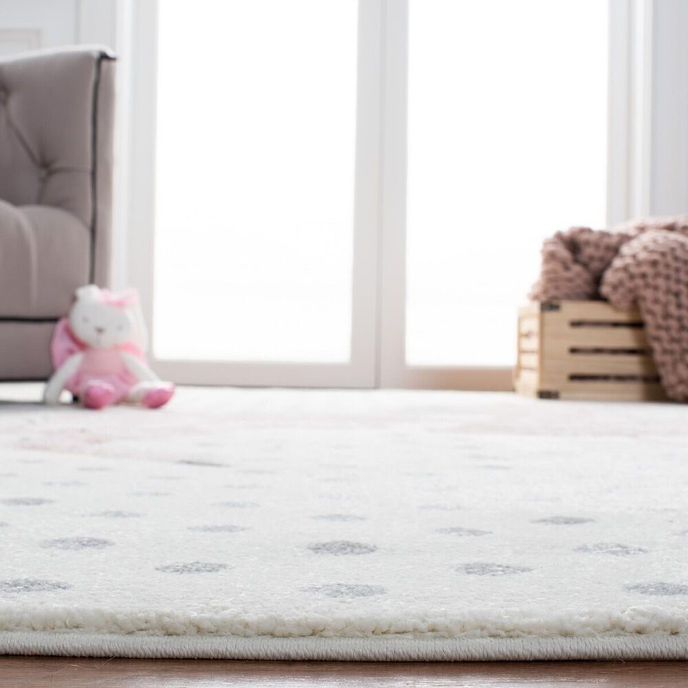 Safavieh Carousel 3&#39;3&quot; x 5&#39;3&quot; Ivory, Grey and Pink Kids  Area Rug, , large