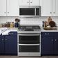 GE Appliances 30" Slide-In Front-Control Gas Double Oven Range in Stainless Steel, , large