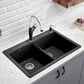 Blanco Diamond 33" Equal Double Dual Mount Kitchen Sink in Anthracite, , large
