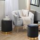 Lumisource Marla 2-Piece Nesting Ottoman Set in Black, , large