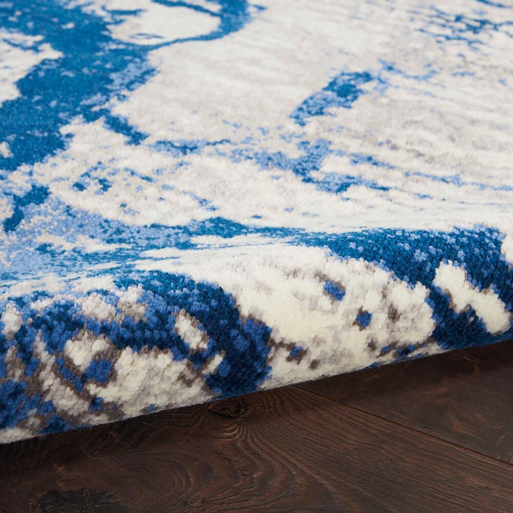 Nourison Twilight 2&#39; x 3&#39; Ivory and Blue Area Rug, , large