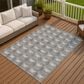 Dalyn Rug Company Soft Essentials Chevron Gray 8" x 10" Area Rug, , large