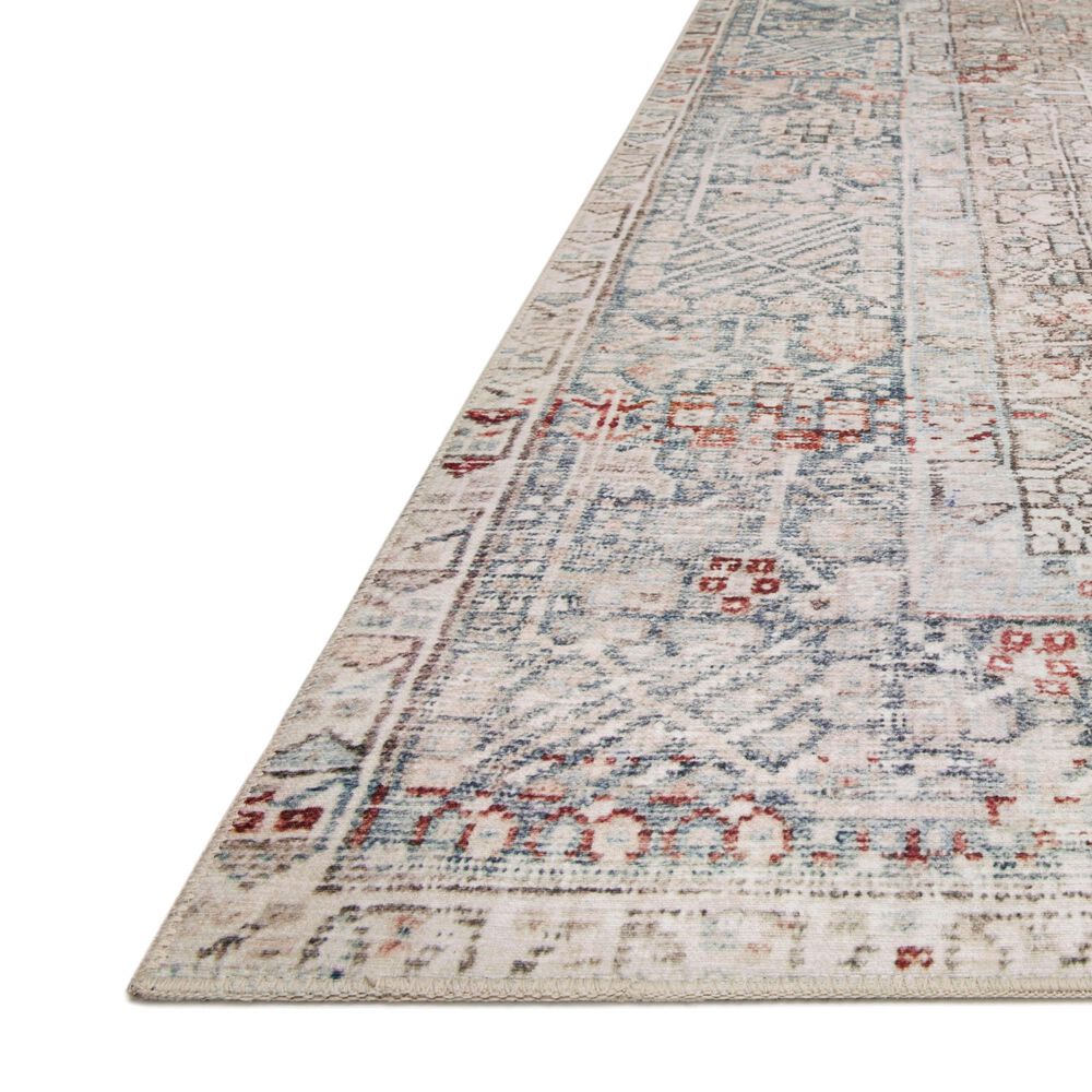 Chris Loves Julia x Loloi Jules 2&#39; x 5&#39; Natural and Ocean Area Rug, , large