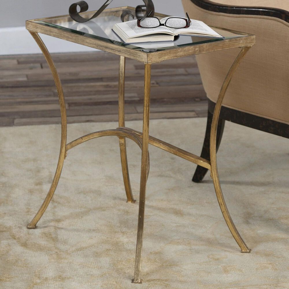 Uttermost Alayna End Table in Gold, , large