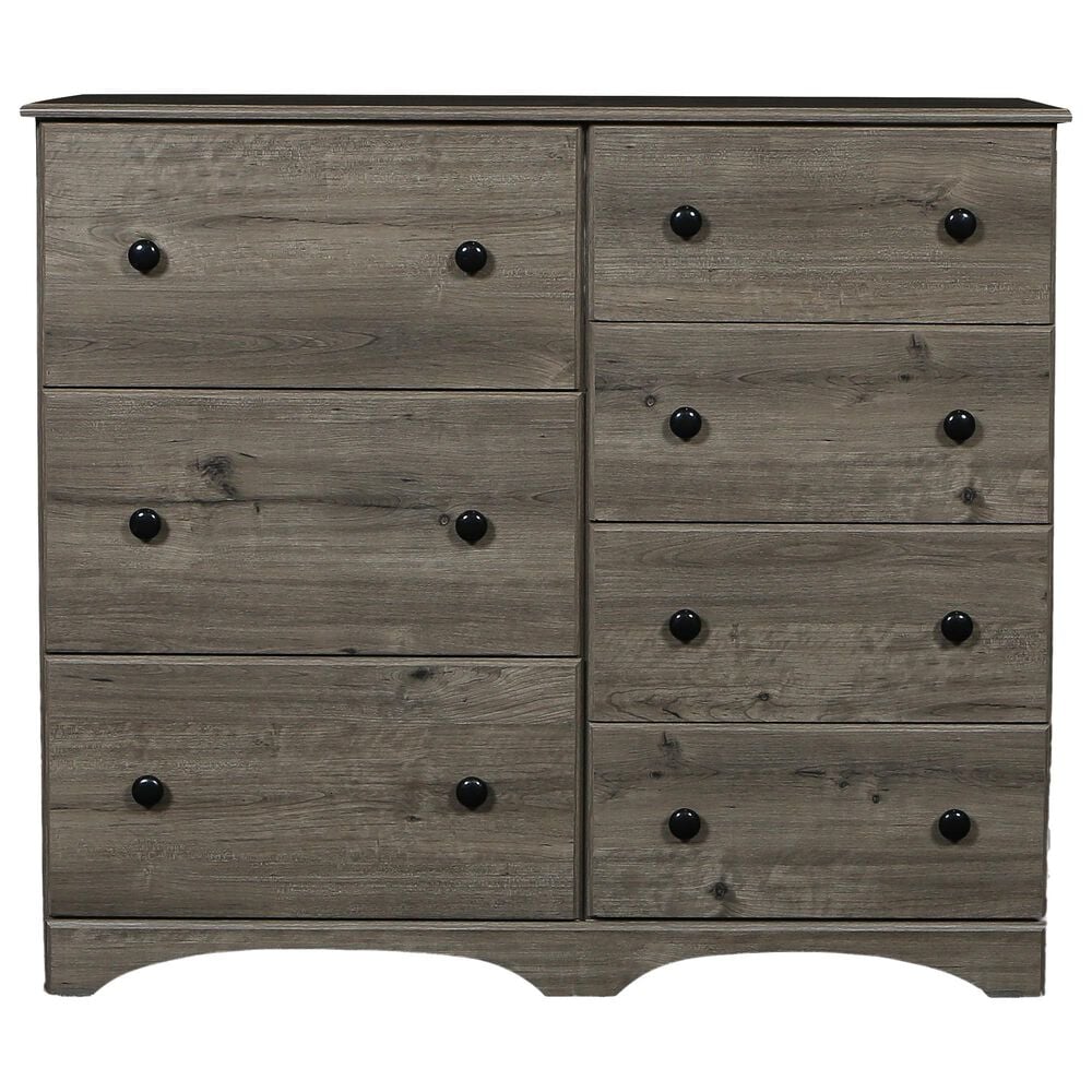 Lemoore 7 Drawer Chest in Weathered Grey, , large