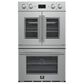 Forno Asti 30" Double Electric Wall Oven with Upper French Door in Stainless Steel, , large