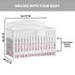 Oxford Baby Briella 4-In-1 Convertible Crib in White, , large