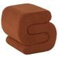 Maple and Jade 20" Boucle Accent Ottoman in Copper, , large