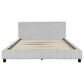 Ashley Zuraleus 3-Piece King Upholstered Platform Bedroom Set in Matte White, , large