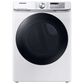 Samsung 4.5 Cu. Ft Front Load Washer with Steam and 7.5 Cu. Ft. Gas Dryer Laundry Pair in White, , large
