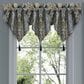 J. Queen New York Messina 40" x 21" Window Ascot Valance in Navy Blue and Gold, , large