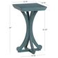 Linden Boulevard Dylan Sculptural Pedestal End Table in Blue, , large
