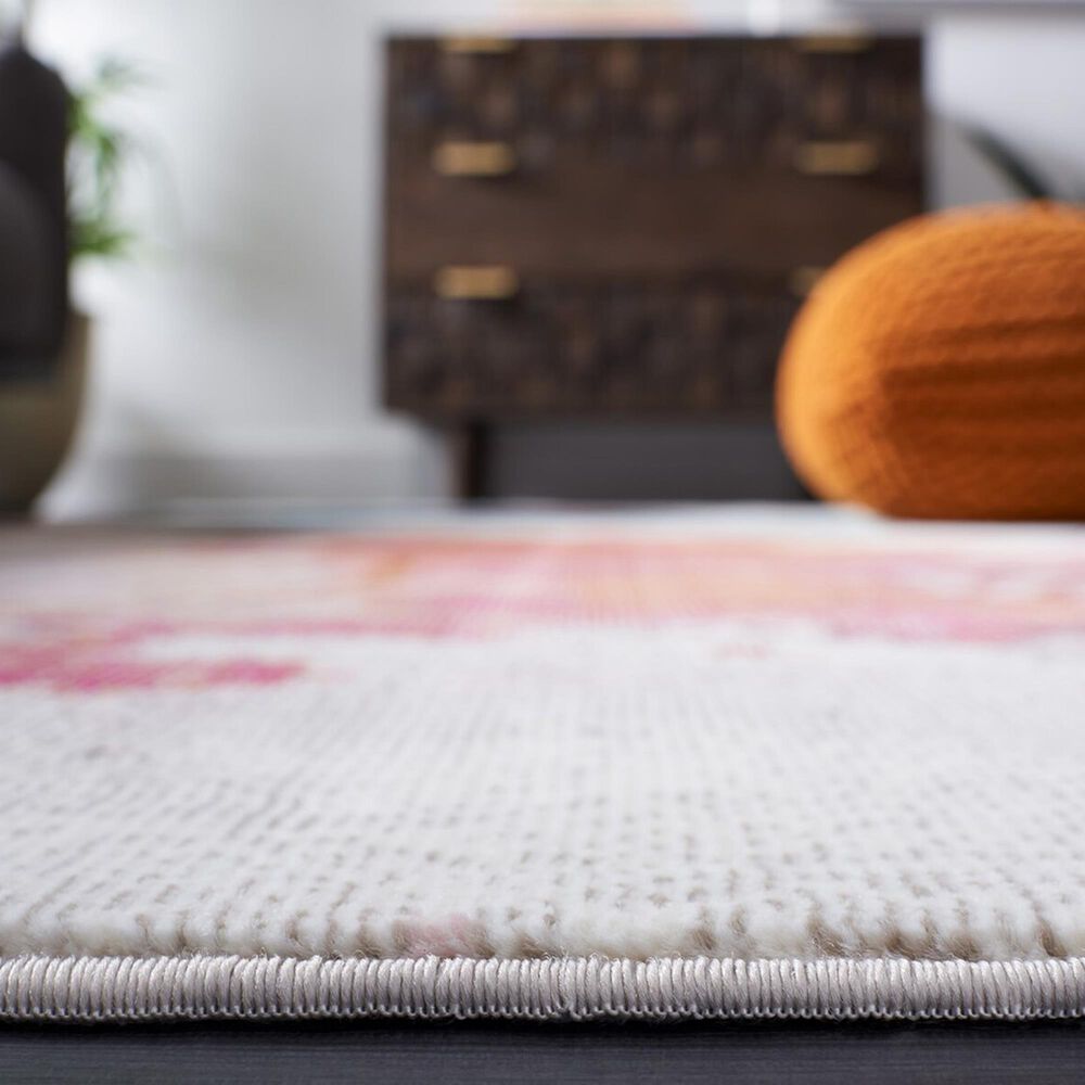 Safavieh Aria ARA193Q 2&#39; x 8&#39; Ivory and Red Runner, , large