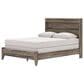 Ashley Elbrim Queen Panel Bed in Weathered Brown, , large