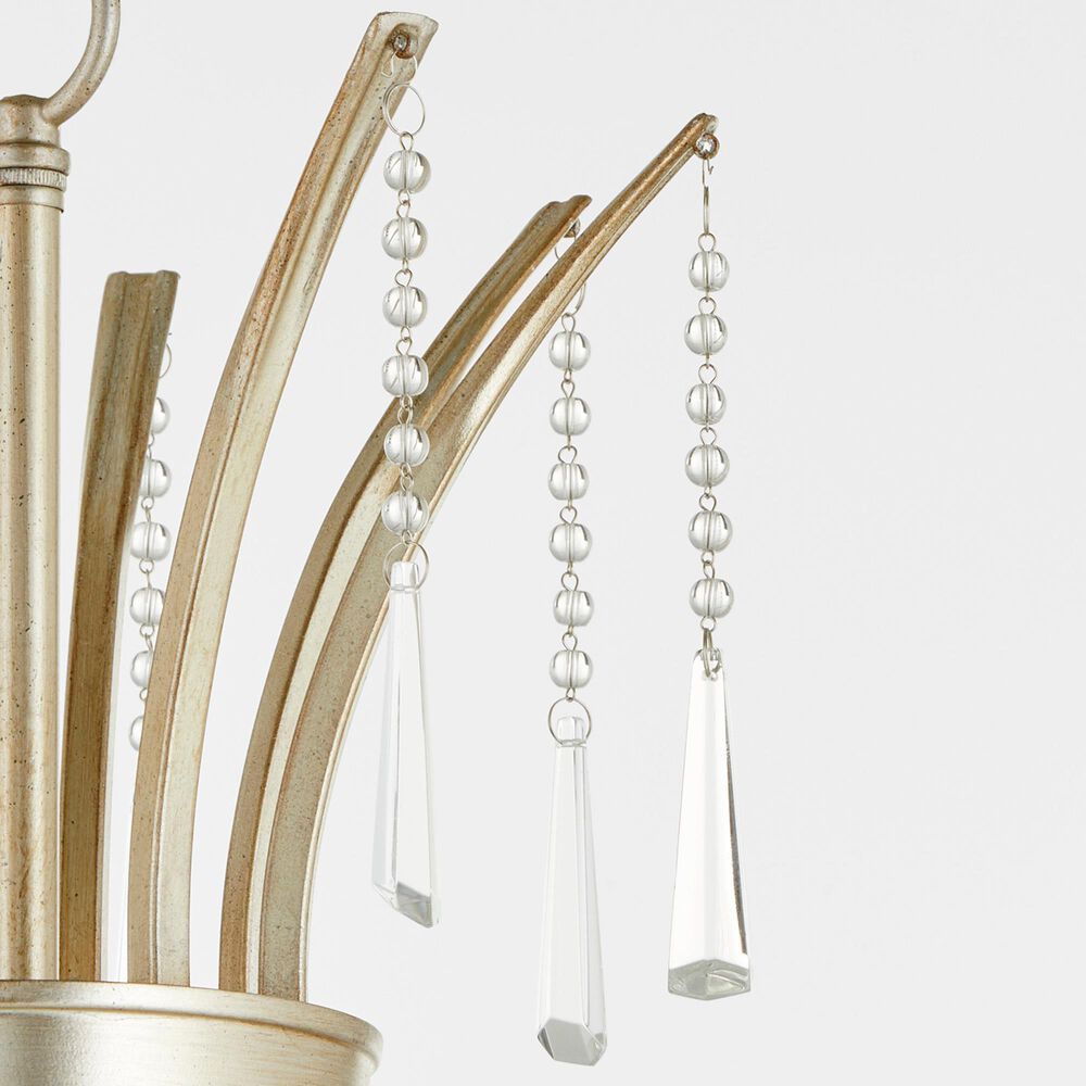 Quorum Malin 8-Light Chandelier in Antique Silver, , large