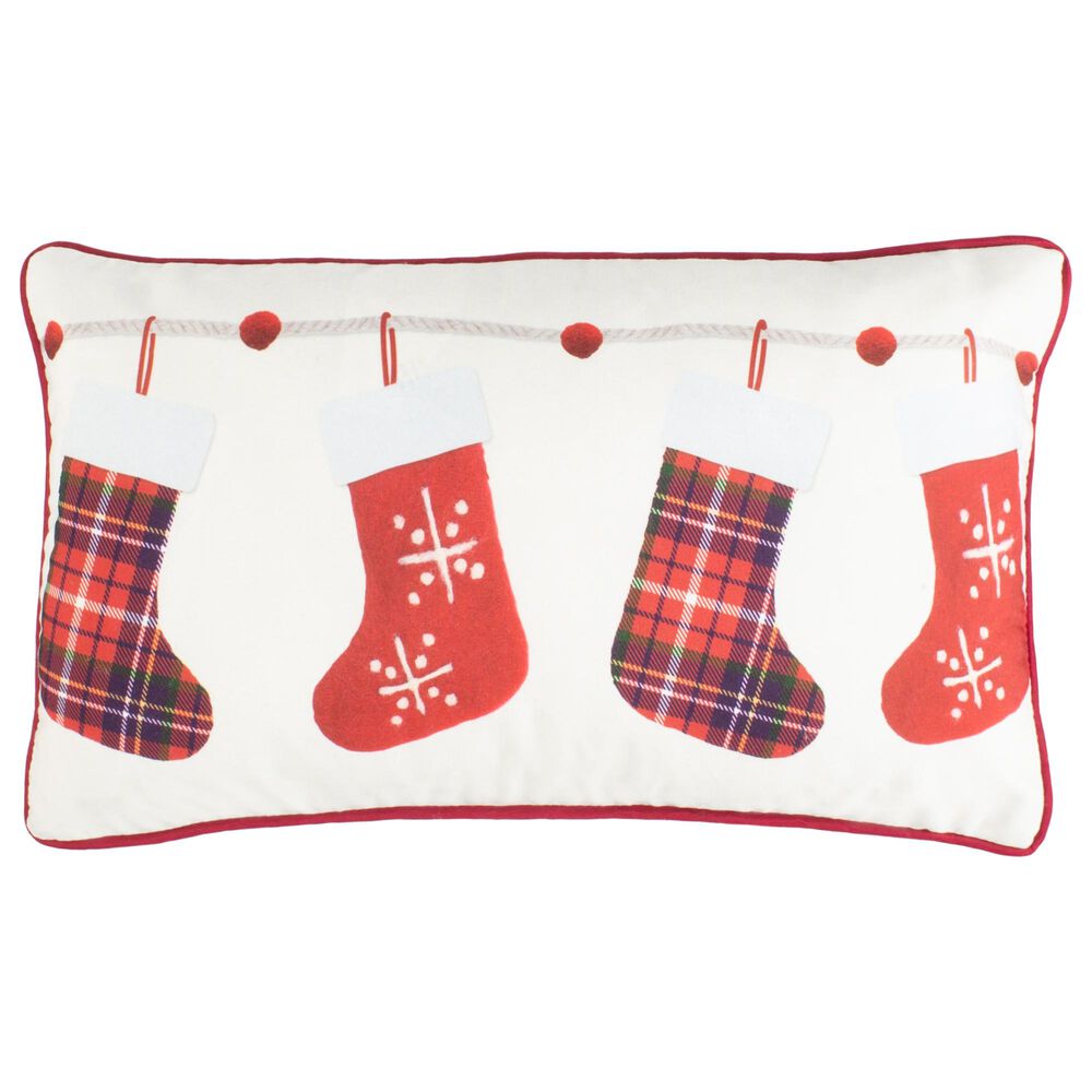 Safavieh Hollie 12" x 20" Pillow in Red, , large