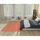Nourison Twist Reversible 6" x 9" Coral Indoor/Outdoor Area Rug, , large
