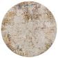 Surya Reina Light Gray, Cream, Medium Gray, Denim, Rust, Mustard and Olive 7"10" Round Area Rug, , large