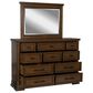 Ashley Taffenbrook Dresser and Mirror in Medium Brown, , large