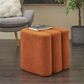 Maple and Jade 18" Boucle Accent Ottoman in Copper, , large