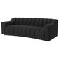 Eichholtz Kelly S Stationary Sofa with Pillows in Boucle Black, Black and White, , large