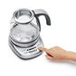 Breville 34 Oz Smart Tea Infuser Compact Electric Kettle in Brushed Stainless Steel and Clear, , large