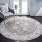 Safavieh Webster WBS326G 6"7" Round Grey and Beige Area Rug, , large