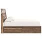 Ashley Chirason King Panel Bed with Storage in Brown, , large