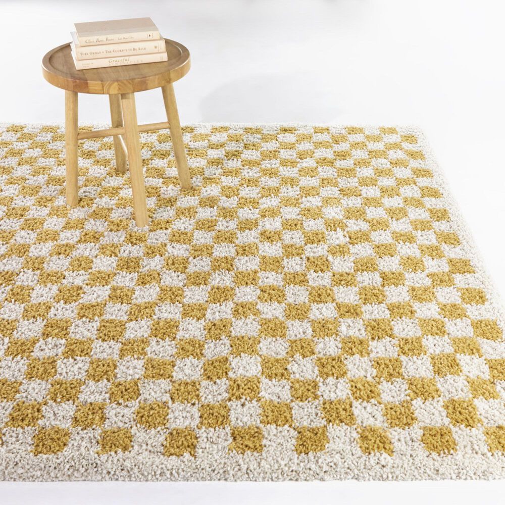 Balta Rugs Stella Covey Mustard 5'3" x 7' Area Rug, , large