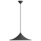 Golden Lighting Vistara 19.75" 1-Light Pendant in Sand Black, , large