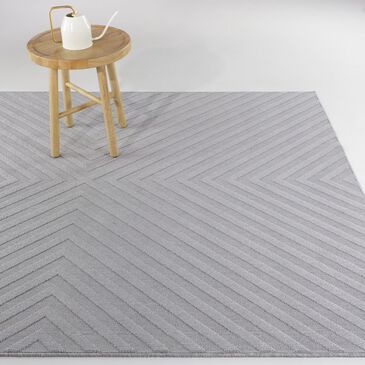 Balta Rugs Issei 5"3" x 7" Grey Indoor/Outdoor Area Rug, , large