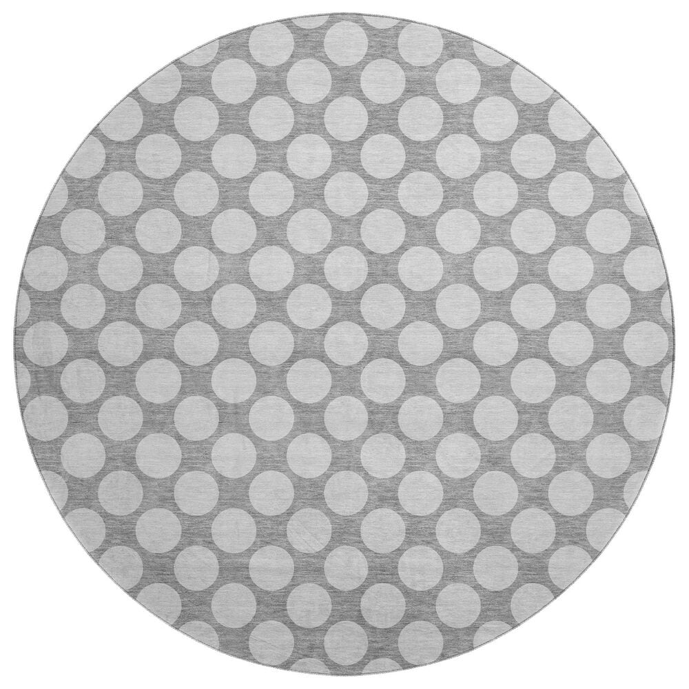 Dalyn Rug Company The Reserve TR13 Gray 8&#39; Round Indoor/Outdoor Area Rug, , large