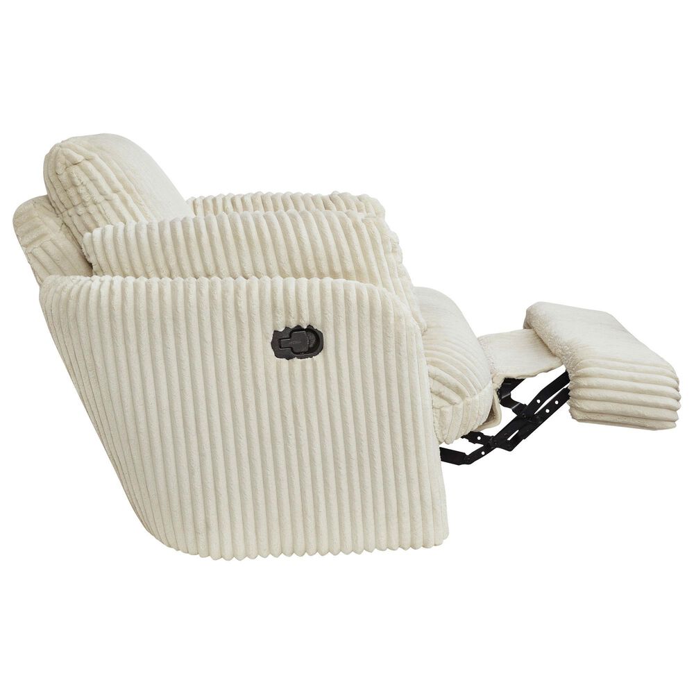 Ashley Tie-Breaker Manual Swivel Glider Recliner in Ivory, , large