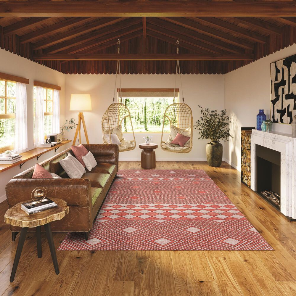 Dalyn Rug Company Sedona Southwestern 6&#39; x 9&#39; Paprika Indoor/Outdoor Area Rug, , large
