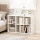 HOMLUX 6-Cube Reversible Open Back Bookshelf in White, , large