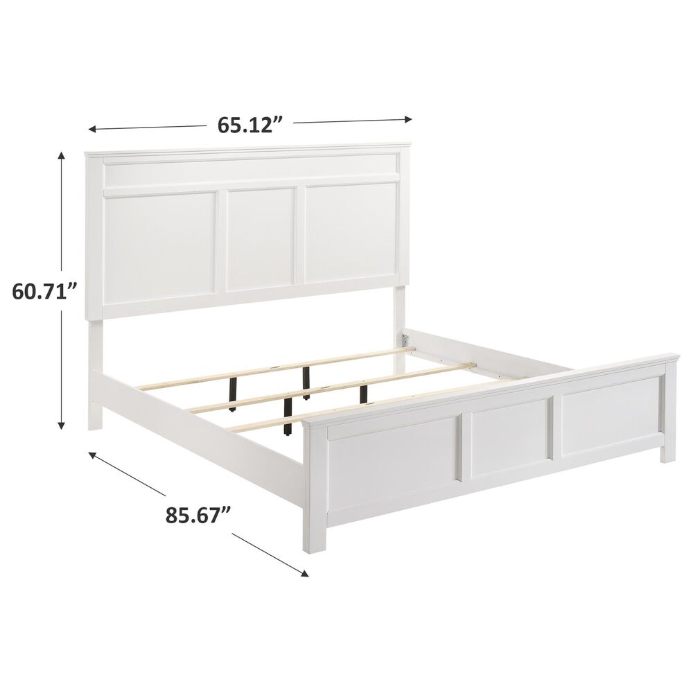 New Heritage Andover Queen Bed in White, , large