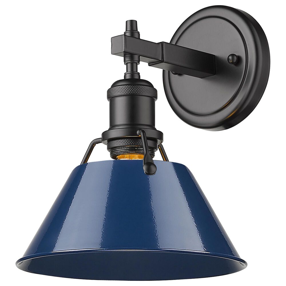 Golden Lighting Orwell 1-Light Bath Vanity in Matte Black, , large