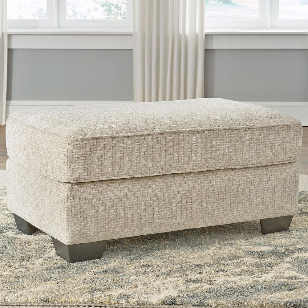Signature Design by Ashley Haisley Standard Ottoman in Ivory, , large