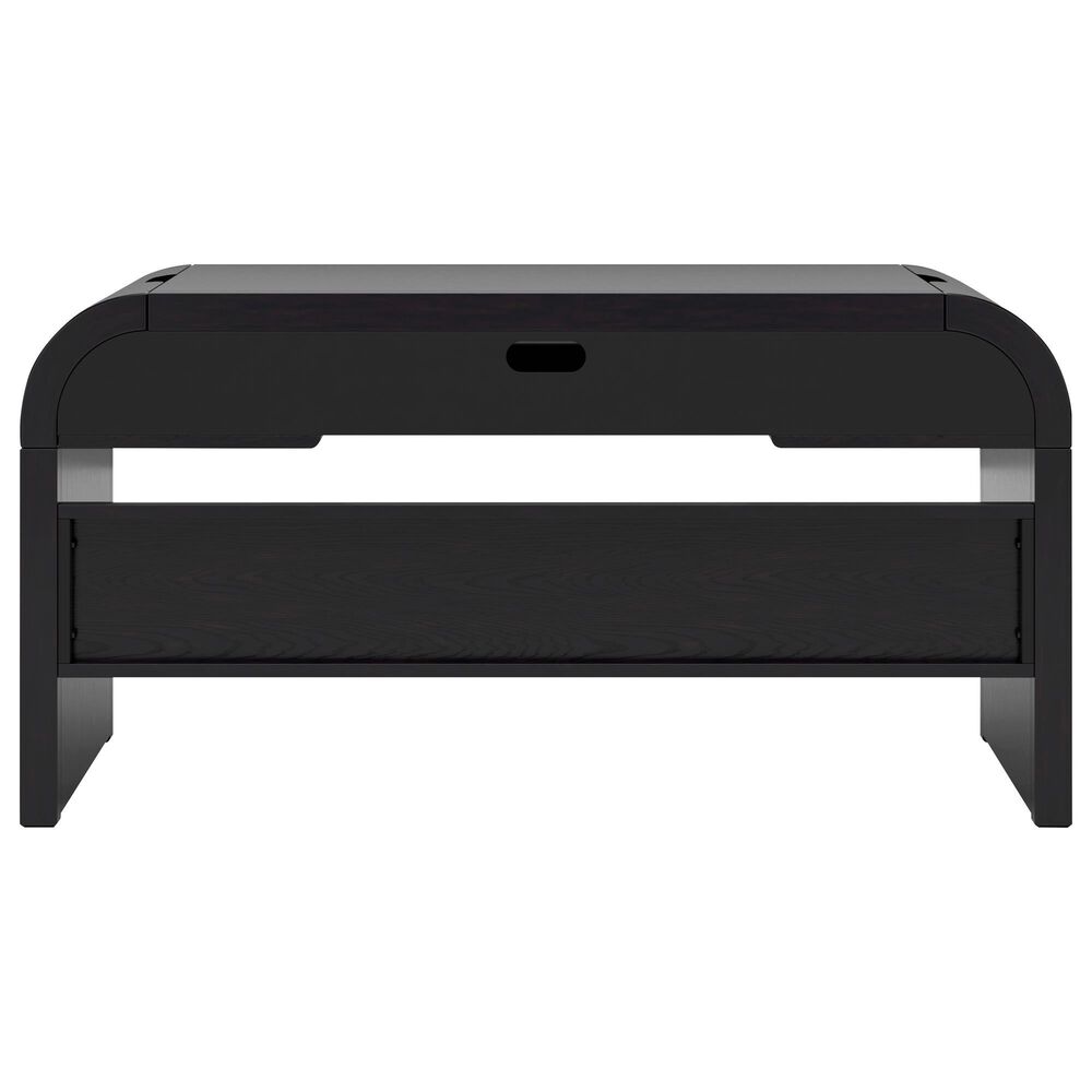 Ashley Rowanbeck 2-Piece Desk and Bookcase Set in Black, , large