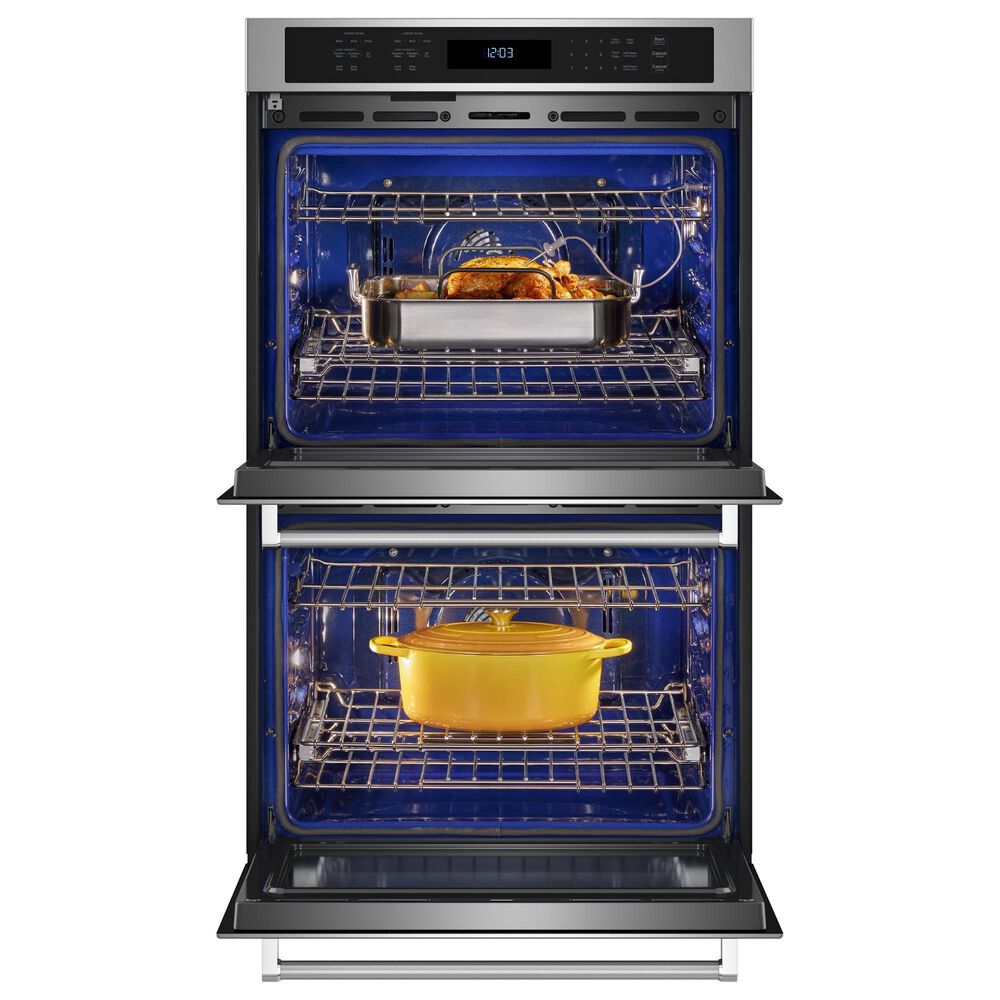 KitchenAid 2-Piece Kitchen Package with 30&quot; Double Wall Oven and Gas Cooktop in Stainless Steel, , large