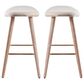 Lumisource Saddle 26" Counter Stool in Cream/White Washed/Gold (Set of 2), , large