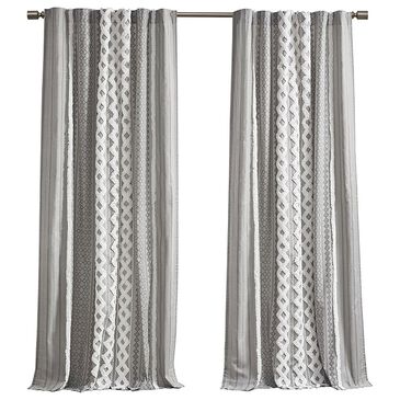Hampton Park Imani 84" x 50" Curtain Panel in Gray, , large