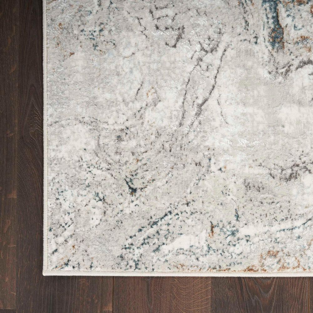 Nourison Glitz GLZ20 Grey and Multicolor 9&#39; x 12&#39; Area Rug, , large